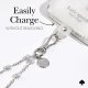 Case-Mate Kate Spade New York Universal Phone Charm Wristlet - Uniwersalna smyczka do telefonu (Dazzle Chain Silver) 3