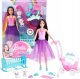 Lalka Barbie Barbie LALKA BARBIE SKIPPER Z WÓZKIEM I BOBASAMI OWIECZKI Wózek HLC29 Dreamtopia 6