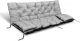 AIO FACTORY ZESTAW OGRODOWY 100x60x50CM + 2 PODUSZKI 42X42 CM JASNOSZARY 1