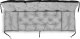 AIO FACTORY ZESTAW OGRODOWY 100x60x50CM + 2 PODUSZKI 42X42 CM JASNOSZARY 2