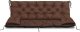 AIO FACTORY ZESTAW OGRODOWY 120x60x50CM + 2 PODUSZKI 42X42 CM BRĄZOWY 1