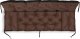 AIO FACTORY ZESTAW OGRODOWY 120x60x50CM + 2 PODUSZKI 42X42 CM BRĄZOWY 2