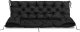 AIO FACTORY ZESTAW OGRODOWY 100x60x50CM + 2 PODUSZKI 42X42 CM CZARNY 1