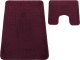 Profeos Komplet łazienkowy Montana z wycięciem Ethnic Aubergine Komplet (50 cm x 80 cm i 40 cm x 50 cm) 1