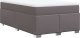 vidaXL Łóżko kontynentalne z materacem szare 120x190 cm 9