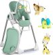 Ricokids Krzesełko do karmienia ze stolikiem, leżaczek Belo zielone + pałąk z zabawkami 1