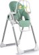 Ricokids Krzesełko do karmienia ze stolikiem, leżaczek Belo zielone + pałąk z zabawkami 2
