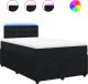vidaXL vidaXL Łóżko kontynentalne z materacem, czarne, 120x190 cm, aksamit 2