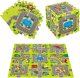 Springos MD02 MATA DZIECIĘCA PUZZLE CARS 9 ELEMENTÓW 90x90CM NILS FUN 1