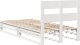 vidaXL vidaXL Rama łóżka bez materaca, biała, 90x200 cm, lite drewno sosnowe 8