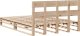 vidaXL vidaXL Rama łóżka bez materaca, 120x190 cm, lite drewno sosnowe 8