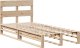 vidaXL Rama łóżka bez materaca, 75x190 cm, lite drewno sosnowe 3