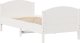vidaXL vidaXL Rama łóżka bez materaca, biała, 90x200 cm, lite drewno sosnowe 4