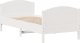 vidaXL vidaXL Rama łóżka bez materaca, biała, 90x200 cm, lite drewno sosnowe 7