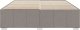 vidaXL vidaXL Rama łóżka bez materaca, taupe, 200x200 cm, obita tkaniną 4
