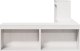vidaXL vidaXL Szafka nocna z biurkiem, biała, 222x107x75 cm, drewno sosnowe 5