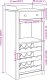 vidaXL vidaXL Szafka na wino Panama, 57x40x111,5 cm, lite drewno sosnowe 9