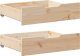 vidaXL vidaXL Szuflady pod łóżko, z kółkami, 2 szt., 75x55x16 cm, sosna 1