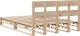 vidaXL Rama łóżka bez materaca, 140x200 cm, lite drewno sosnowe 8