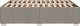 vidaXL vidaXL Rama łóżka bez materaca, taupe, 140x190 cm, obita tkaniną 5