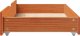 vidaXL vidaXL Szuflady pod łóżko, 2 szt, woskowy brąz, 90x55x16 cm, sosna 5