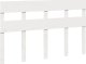 vidaXL Rama łóżka bez materaca, biała, 120x190 cm, lite drewno sosnowe 5