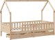 vidaXL vidaXL Rama łóżka dziecięcego z szufladami, 80x200 cm, sosnowa 3
