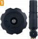 Rosfix Rosfix Pianownica S0401 1000ml do myjki ciśnieniowej G1/4F, dysza 1,23mm + Adapter / przejściówka do myjki ciśnieniowej Lavor na G1/4"M (plastik) 3