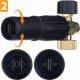 Rosfix Rosfix Pianownica S0401 1000ml do myjki ciśnieniowej G1/4F, dysza 1,23mm + Adapter / przejściówka do myjki ciśnieniowej Lavor na G1/4"M (plastik) 4