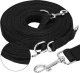 Springos Smycz treningowa, taśmowa dla psa, linka 10 m do 15 kg czarna UNIWERSALNY 7