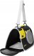 Springos Transporter dla kota, królika, psa do 10 kg 24 x 40 x 24 cm torba transportowa, czarno- żółto- szary UNIWERSALNY 11