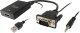 Adapter AV Equip Equip VGA auf HDMI Adapter, mit Audio, schwarz, 15cm 1