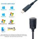 Adapter USB Equip Equip Adapter USB-C -> Seriell RS232-DB9      St/St 1.50m sw 5
