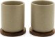 Bredemeijer Bredemeijer Teebecher Umea 200ml beige with coaster        142025 1