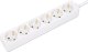Kabel zasilający Manhattan Manhattan 168304 rozgałęziacz 2 m 6 x gniazdo sieciowe Wewnętrzna Biały 2
