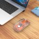 Mysz Manhattan MANHATTAN Funkmaus USB-A 4Tasten RGB LED orange transparent 11