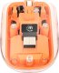 Mysz Manhattan MANHATTAN Funkmaus USB-A 4Tasten RGB LED orange transparent 8