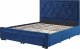 Beliani Łóżko z szufladami welurowe 160 x 200 cm niebieskie LIEVIN 7