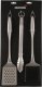 Mustang MUSTANG BBQ TOOLS 3PCS STAINLESS STEEL 3