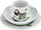 Lubiana Zestaw naczyń dla dzieci Zebra porcelanowy 1