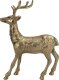 Ewax Figurka ozdobna Renifer H44,5 cm złota metalowa 1