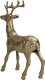 Ewax Figurka ozdobna Renifer H44,5 cm złota metalowa 4
