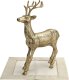 Ewax Figurka ozdobna Renifer H44,5 cm złota metalowa 5