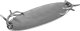 Ewax Taca dekoracyjna z porożem 50x29 cm srebrna EW4789 1