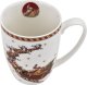 DUO Kubek porcelanowy 350ml Mikołaj na saniach 2
