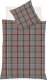 Fleuresse Pościel flanelowa 155x200 cm Lech Krata Czerwono-Beżowa 1