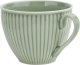 DUO Filiżanka porcelanowa 320 ml + spodek Dalia Zielona 4