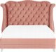 Beliani Łóżko welurowe 160 x 200 cm różowe AYETTE 4