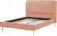Beliani Łóżko welurowe 140 x 200 cm brzoskwiniowe MARVILLE 4