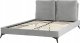 Beliani Łóżko welurowe 140 x 200 cm szare MELLE 6